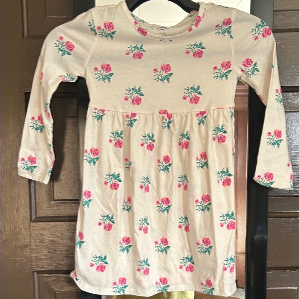 Old Navy children’s Floral Long Sleeve Dress; size 5T